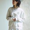 The Green Lab Essential Embroidered Sweatshirt [White Melange]