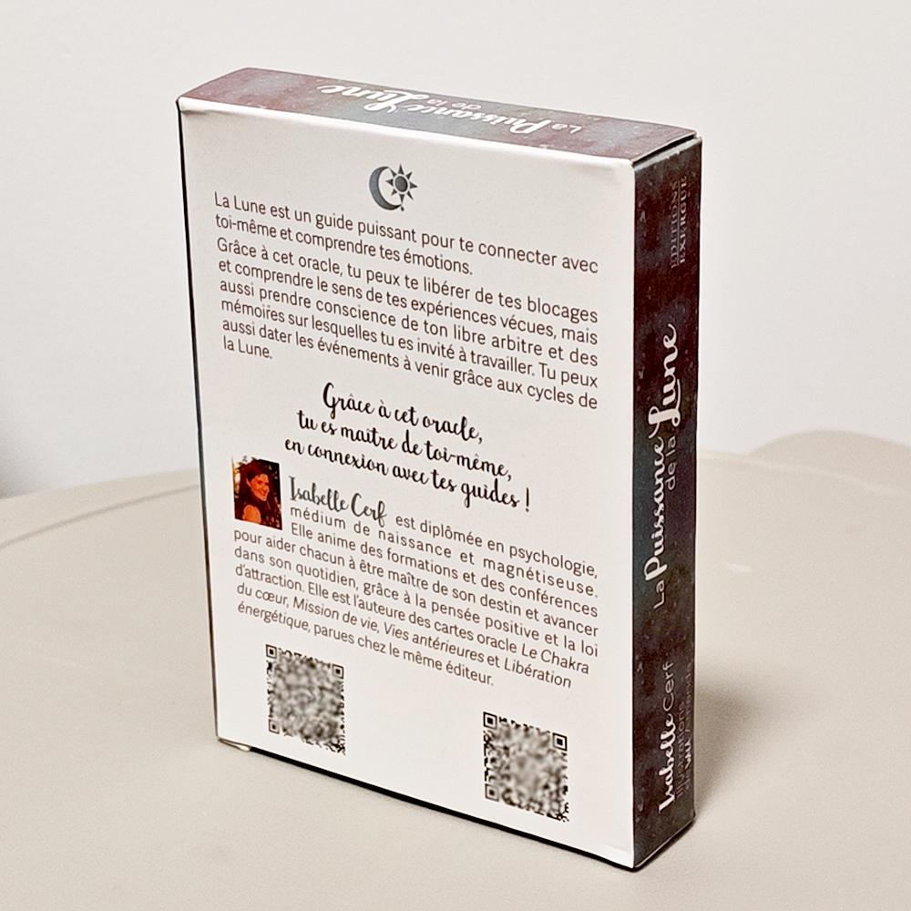 La Puissance De La Lune Oracle 10.5*7.5cm 42 Moon Power Cards in French Language for Spiritual & Emotional Guidance