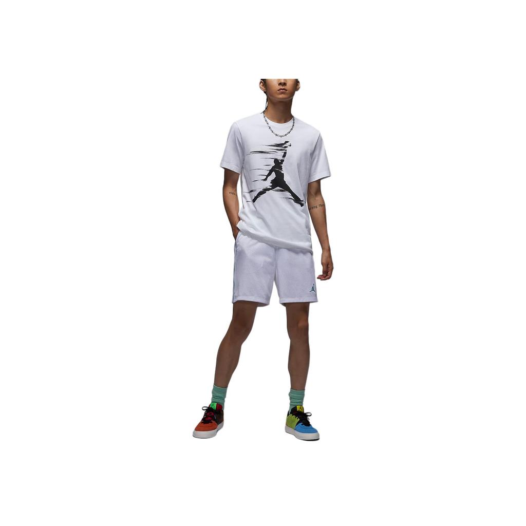 Jordan MVP Comfortable Soft Casual Sports Short Sleeve T-Shirt Men Tops White Black FZ1920-100