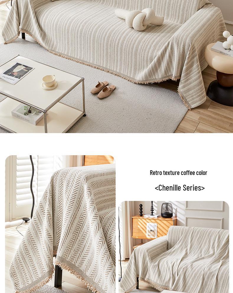 Modern Solid Color Sofa Cover: Universal, All-Season, Anti-Scratch Slipcover and Blanket