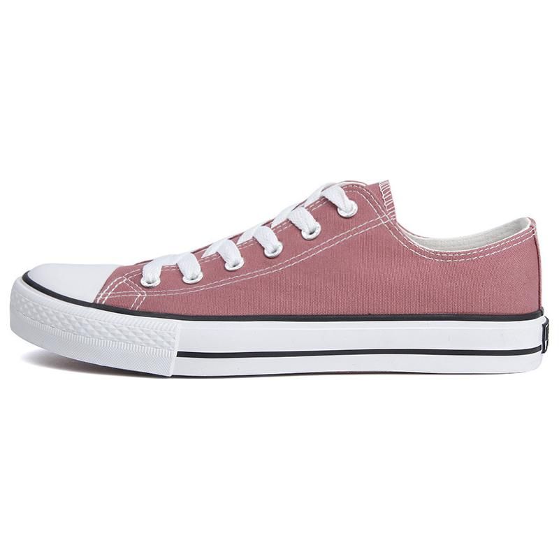 Warrior Rubber Sole Comfortable Breathable Low Top Canvas Shoes Unisex sneaker Bean-Paste T39115