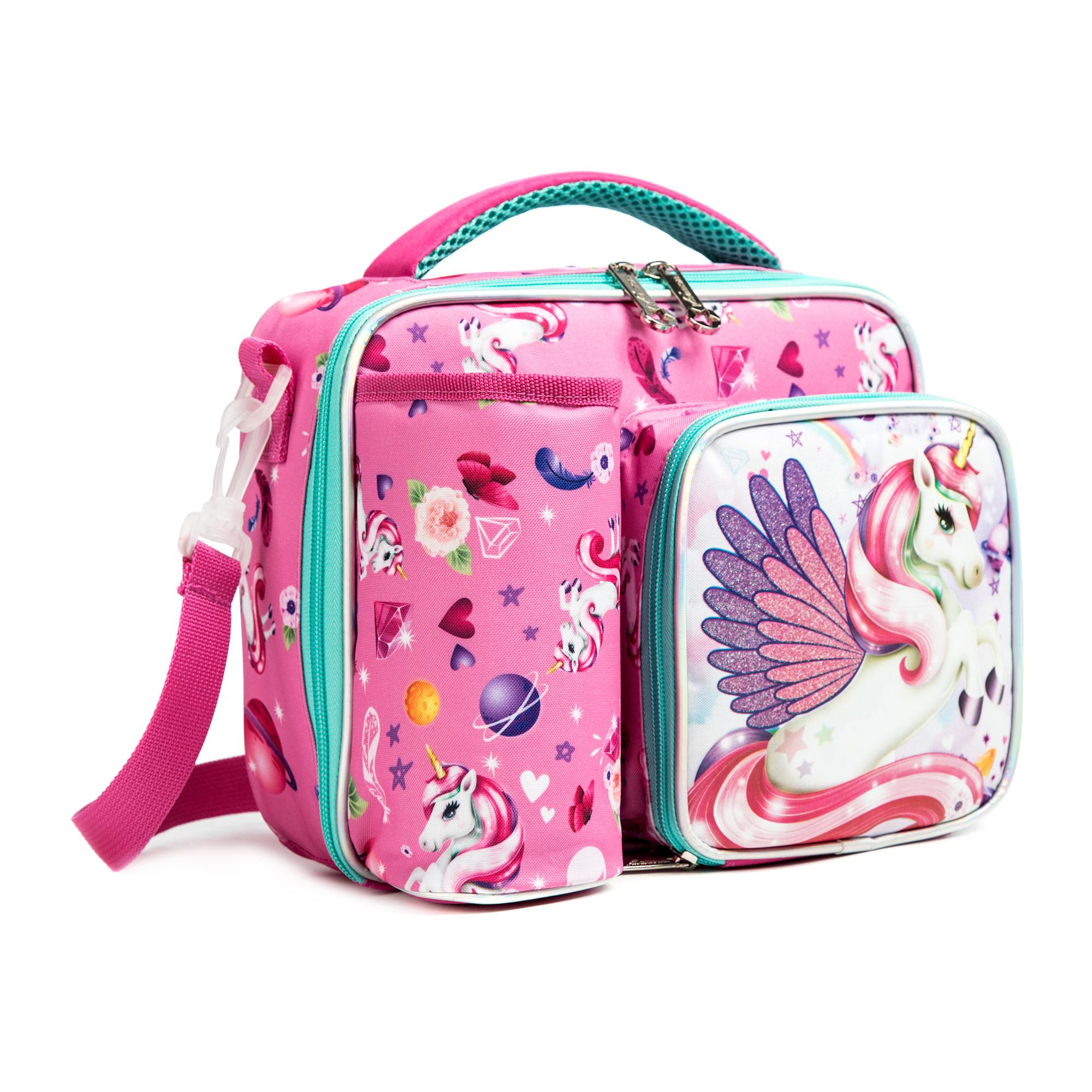 Meetbelify Pochette à déjeuner pour filles Pochette isotherme pour enfants Garçons Filles Pochette à déjeuner isolée pour la maternelle Pochette thermique avec sangle Pochette pour l'école