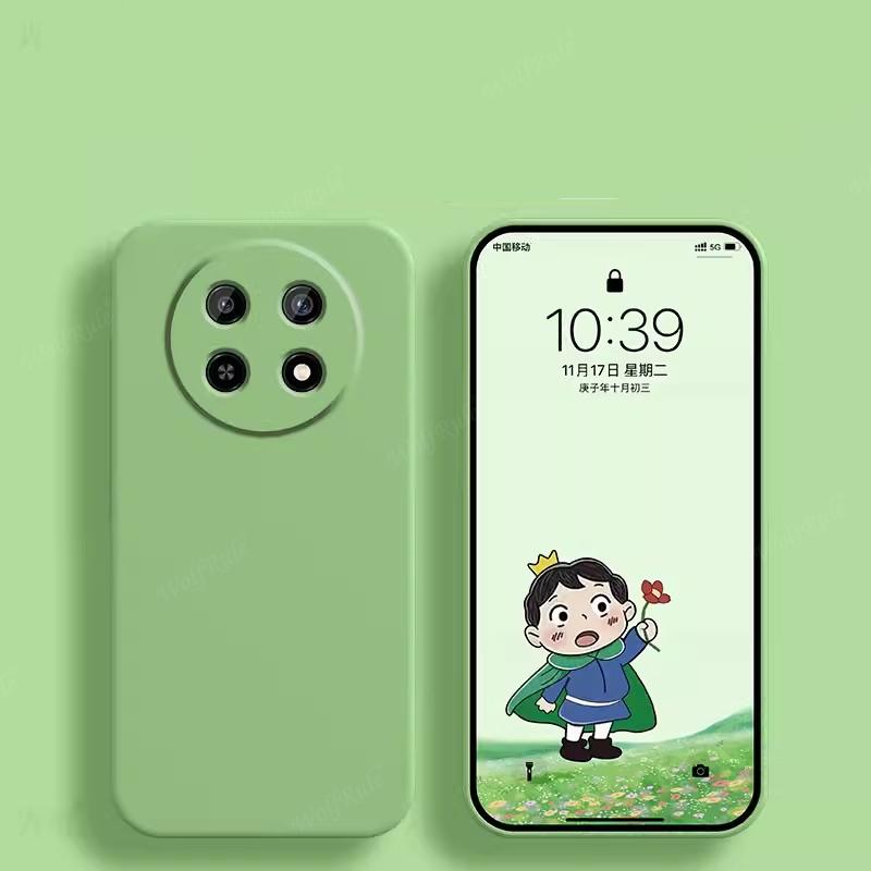 Für Huawei Nova 12i Hülle Abdeckung Huawei Nova 12i Capa Handy Rückseite Bumper Stoßfest TPU Flüssigsilikon Weiche Fundas Huawei Nova 12i