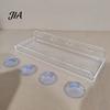 Wall Mounted Storage Rack Window Plant Shelf with Suction Cup And Protective Edge, Clear Acrylic Floating Sturdy Organizer Display Shelf, for