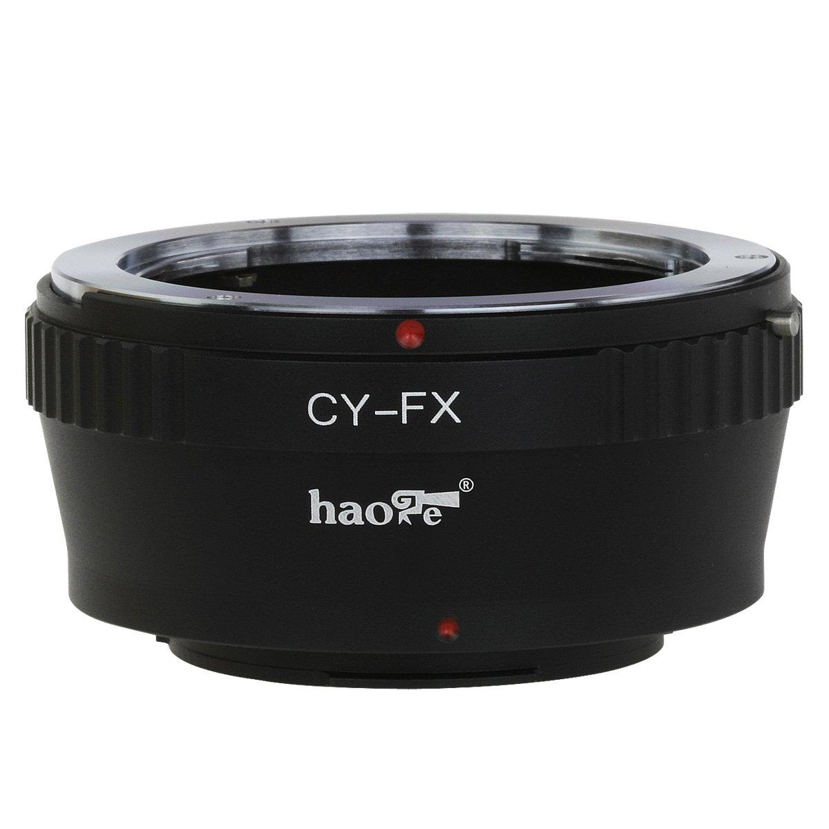 

Haoge Lens Mount Adapter for Contax Yashica CY Mount Lenses to Fujifilm X Mount including and C/Y Cameras, X-A1, X-A2, X-A3, X-A10, X-E1, X-E2, X-E2s,