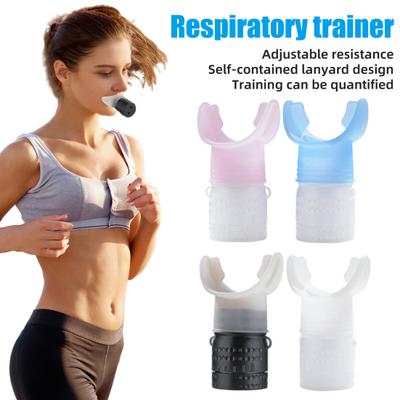Entraîneur Respiratoire Portable Résistance Réglable Hommes Femmes Exerciceurs des Muscles Oraux Poumons