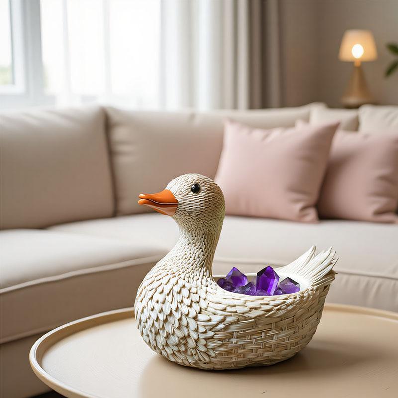 Duck Flowerpot Mold Multi-Functional Gypsum Cup Mold Vase Storage Mold Silicone For Candle Making Art Projects Gypsum Casting