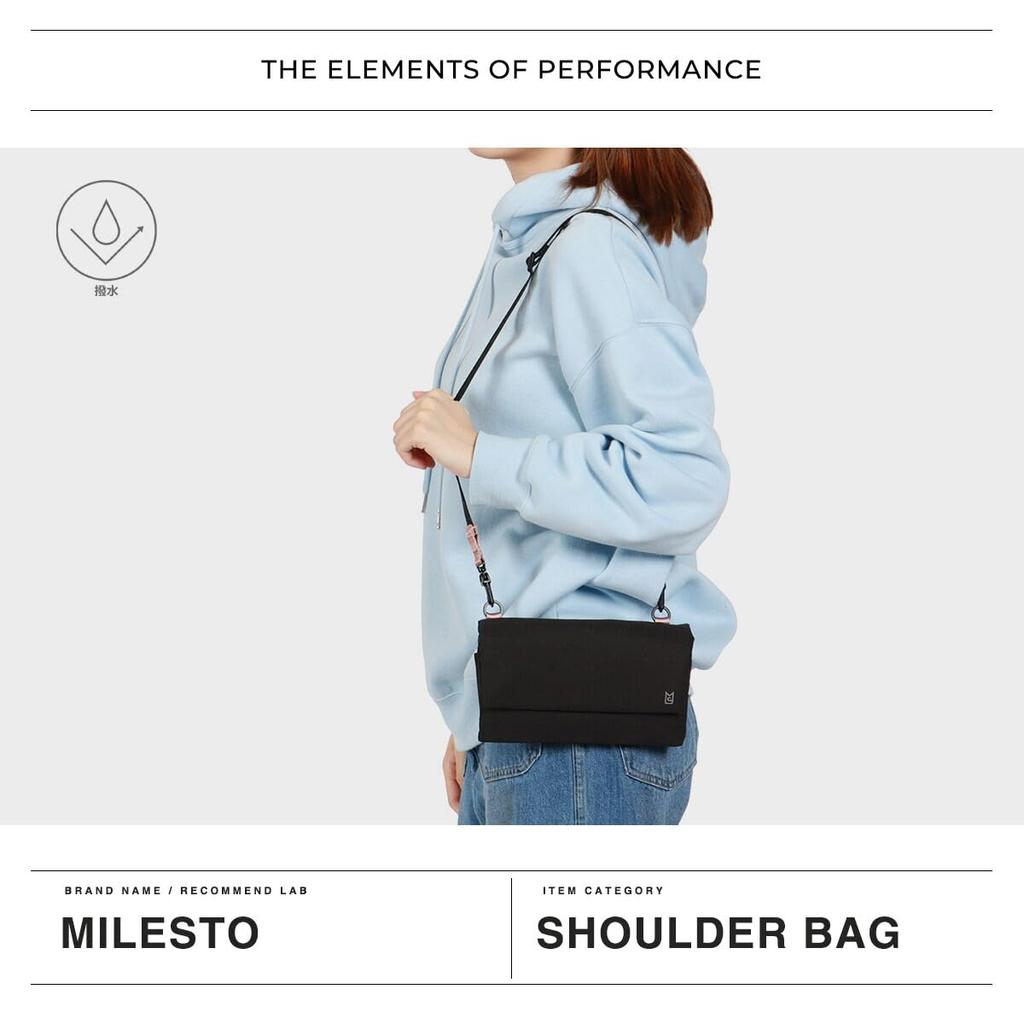 MILESTO Htte Multi-Schultertasche, Dunkelgrau, MLS939-DGY