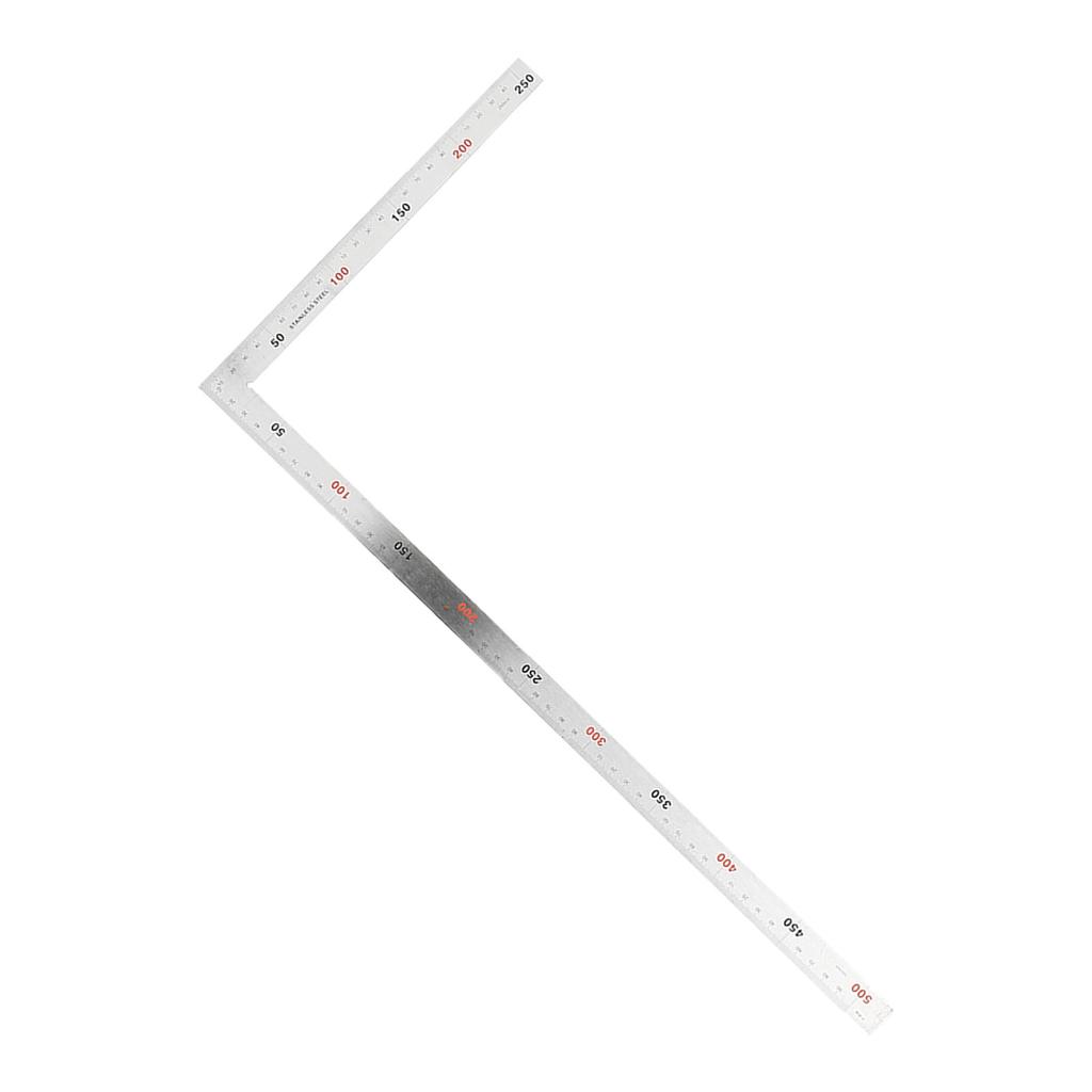 Stainless Steel 500x250mm 90 Degree Right Angle Ruler Measurement Square Tool (#02)
