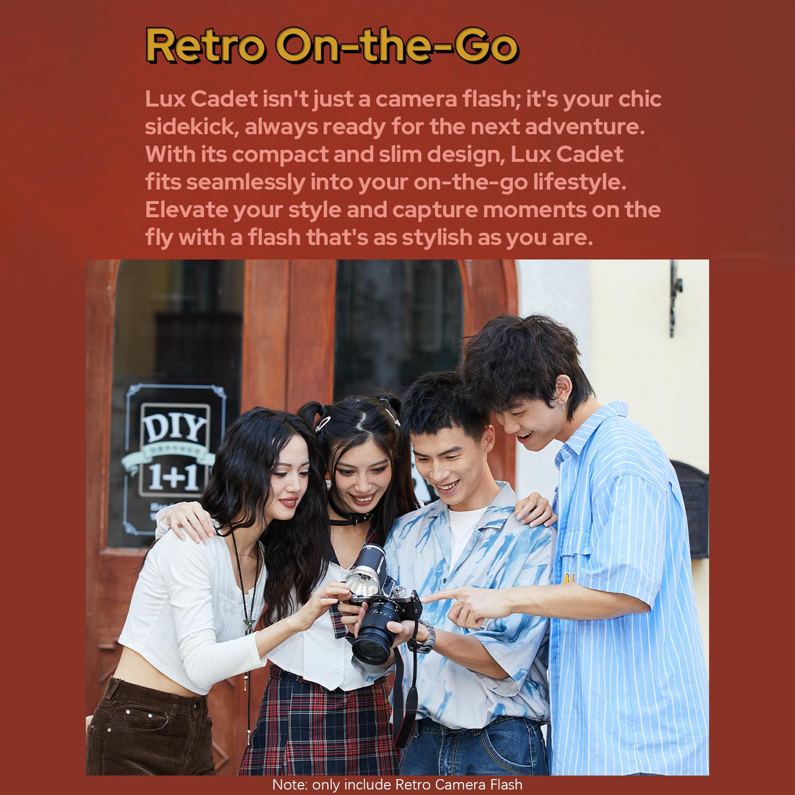 GODOX lux Cadet Retro Camera Flash GN10 6200K+/-300K Цветовая температура Автоматический — фото 6