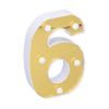 Warm White Light LED Number Light 6 LED Number Decoration Light Up Number Sign  Birthday Party