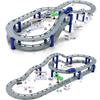 Electric Racing Rail Car Kids Train Track Model Toy Railway Track Racing Road Transportation Building Slot Sets Toys