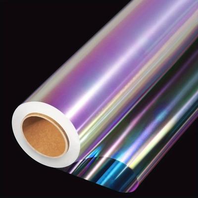 Rainbow Iridescent Cellophane Wrap Roll - 22.4" X 393.7inch, Perfect for DIY Crafts, Flower Arrangements & Gift Baskets Decor