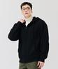 Chasecult Unisex Boa Lined Zip-Up Hoodie - Black