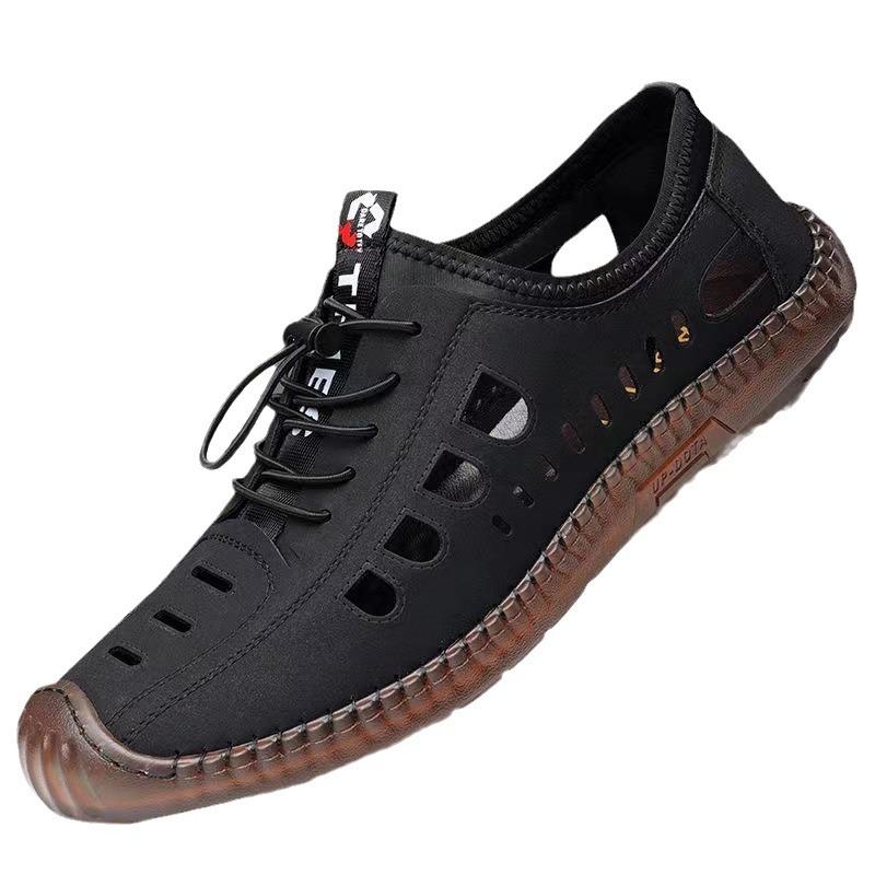 Atmungsaktive Herren-Mesh-Lederschuhe Direktverkauf Sommer-Mesh-Schuhe Herrenschuhe Herren-Freizeitschuhe Einzelnetz