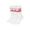 Nike Crew Socks Unisex 3 Pack Red White CQ0301-102
