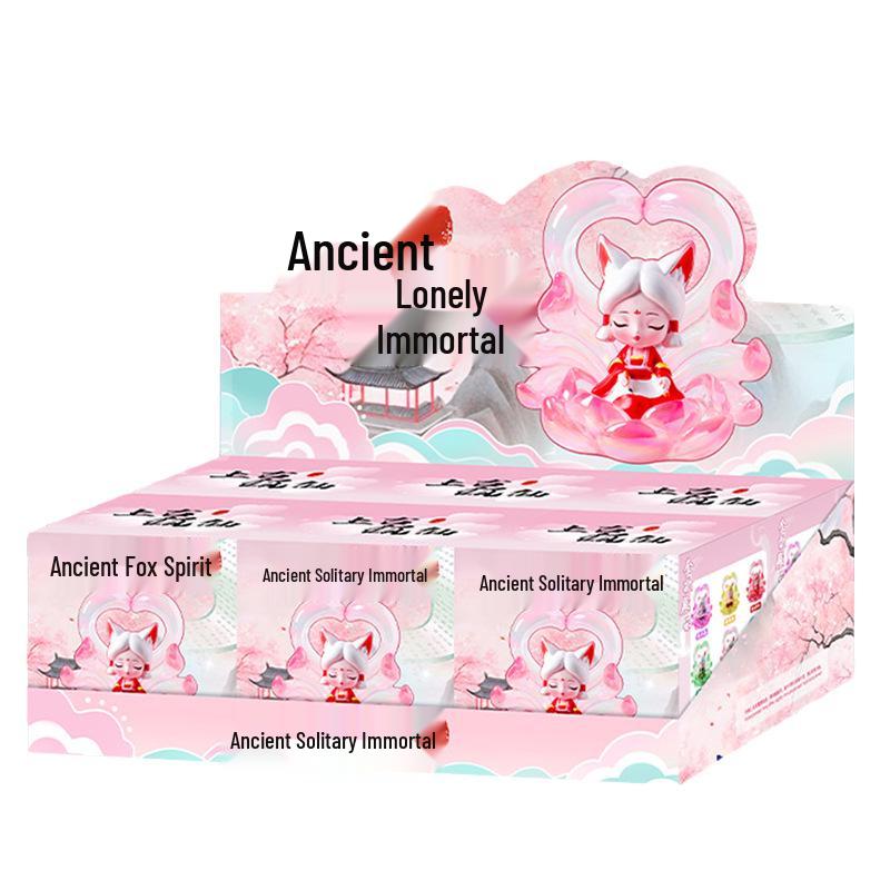 Douyin Trendiges Plüschtier Neunschwänziger Fuchs - Niedliche Blindbox Harzornament