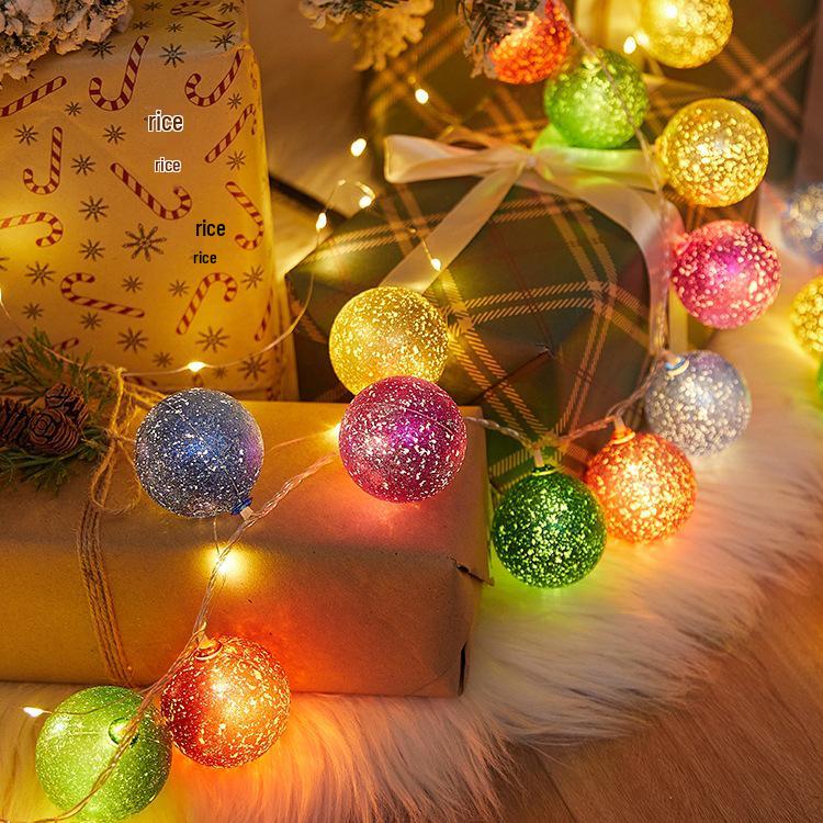 LED Christmas Tree Fairy Lights - Flashing Star String for Festive Decoration and Birthday Scenes