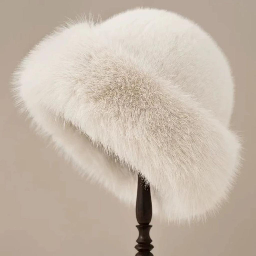 Plush Mongolia Cap Autumn And Winter New Thickened Cold Warm Imitation Fur Fashion Simple Pot Hat Women's Hat