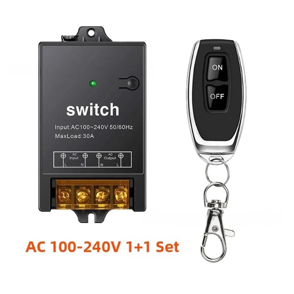 

1-Set RF433MHz Wireless Remote Control Switch With AC90-250V LN3 Receiver For Wireless Panels With Wide Voltage Compatibility