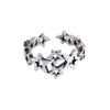 New Arrival Popular Retro Star 925 Sterling Silver Jewelry Creative Hollow Stars Personality Simple Opening Rings TYB008