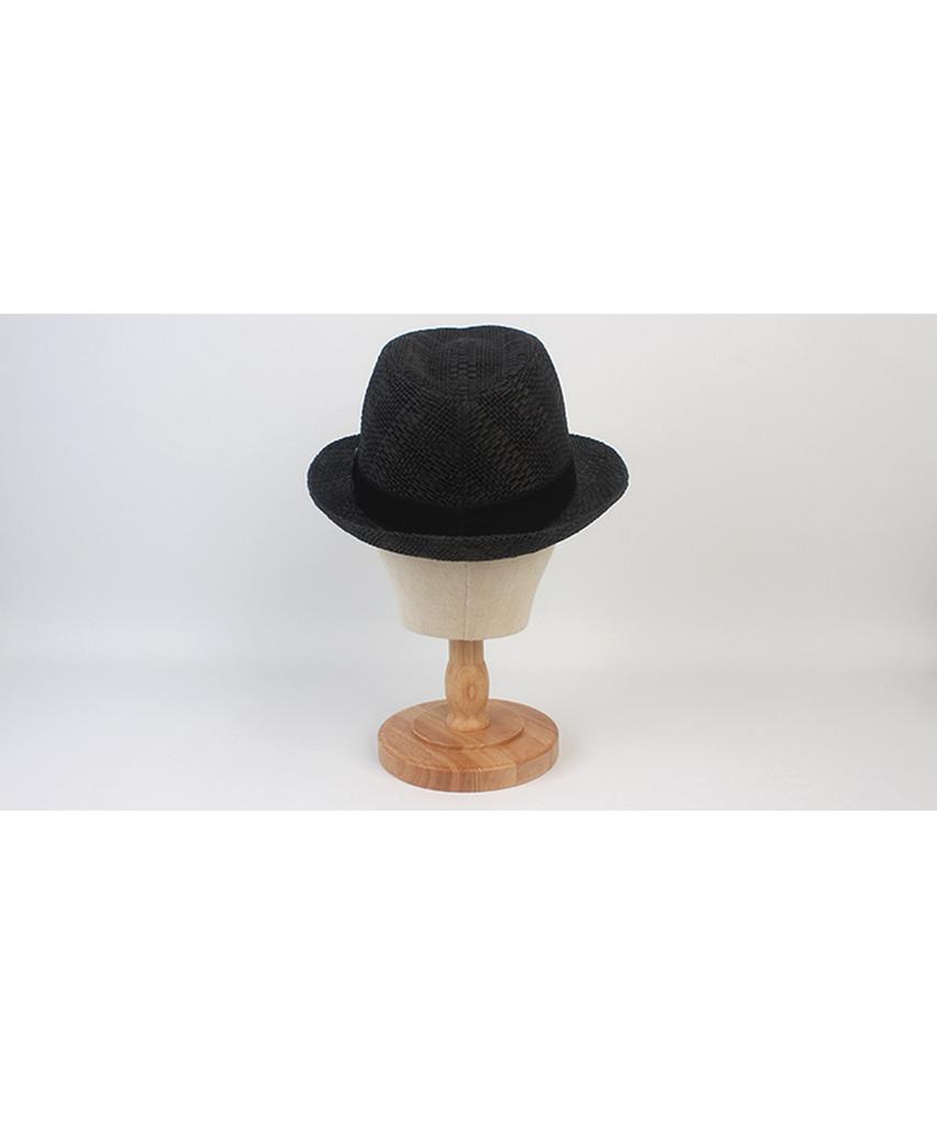 Yunibeosyeolkemiseuteuli Bu Check Black Short Fedora Summer Fedora