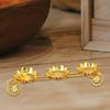 62KD 3 Light Lamp Holder Butter Lamp Candlesticks Ghees Lamp Dinner Table Decorations