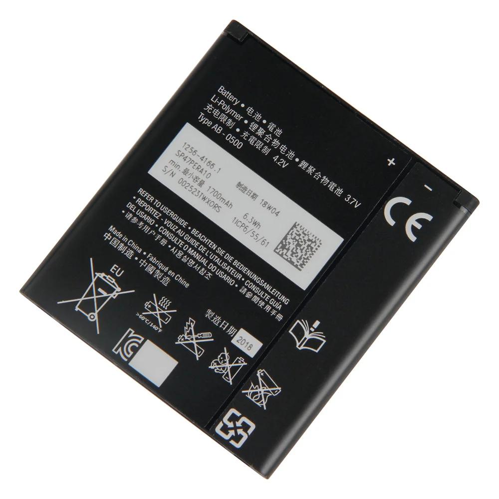 Rechargeable Lithium Battery For SONY Xperia E1 GX TX LT29i SO-04D S36H ST26I C1904 C2105 BA900 Phone Battery 1700mAh