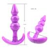 Měkké silikonové anální kolíky pro začátečníky Anální stimulátor Trenér Sex Play Hračka pro ženy Páry Masáž bodu G Unisex sex