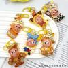 Large Cute Starman Keychain Pendant Resin Accessory for Bags and Jewelry