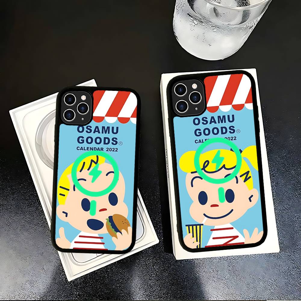 Kawaii O-OSAMU-G-GOODS Cute For Magsafe Magnetic Case For IPhone 17 Air 16 15 14 13 12 11 Pro Max Plus Wireless Charging