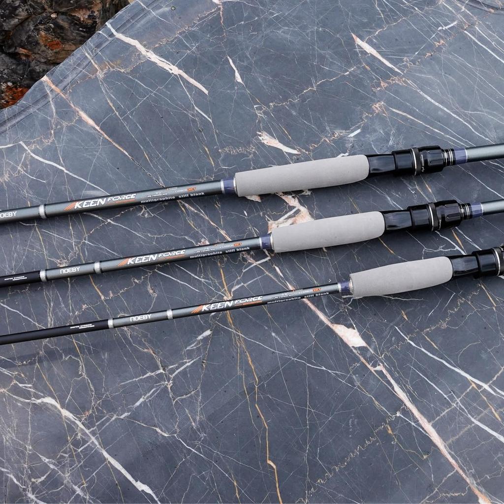 Noeby NBRO-KF Spinning Rod for Bass, Trout, Horse Mackerel, Rockfish, Sea Bass, Shore Jigging, and Eging (NBL86M)