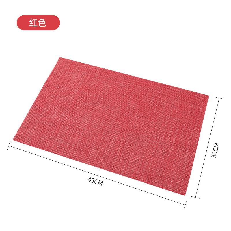 4 PZ Tovagliette Lavabili 30x45cm Grigio Resistenti al Calore Durevoli in Plastica Tovagliette Tessute Tappetini da Tavola in Vinile per Sala da Pranzo Tavolo da Cucina