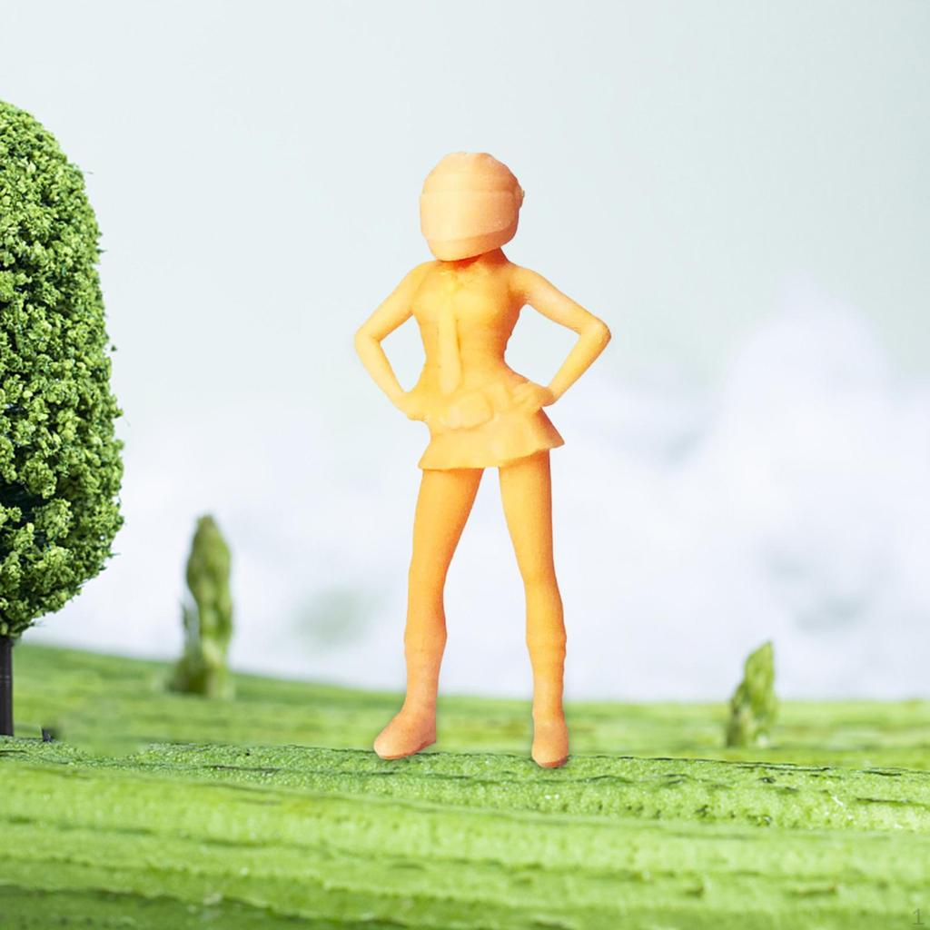 1/64 Painter Figures Painted Tiny People Toys Resin Figurines Miniature Scene