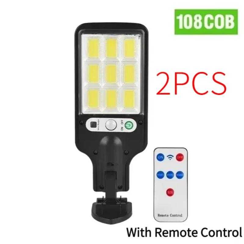 Waterproof 108 LED Solar Lights Outdoor With 3 Mode Motion Sensor Security Lighting LED Wall Street Lamp for Garden Patio Path