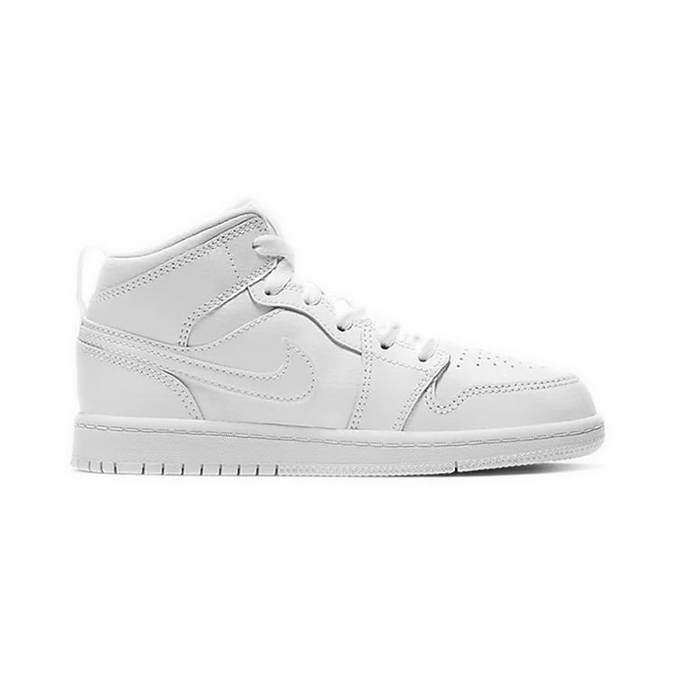 new Jordan 1 Mid PS Triple White 2020