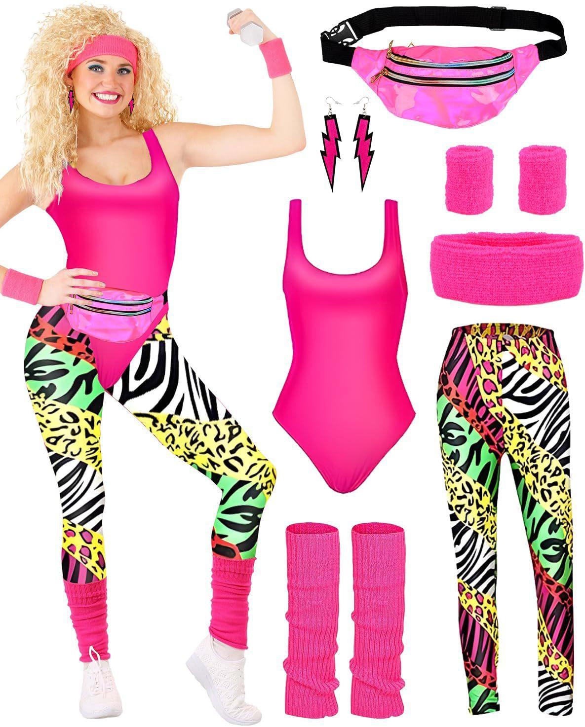 1980s Retro Outfit 7 Piece Set
