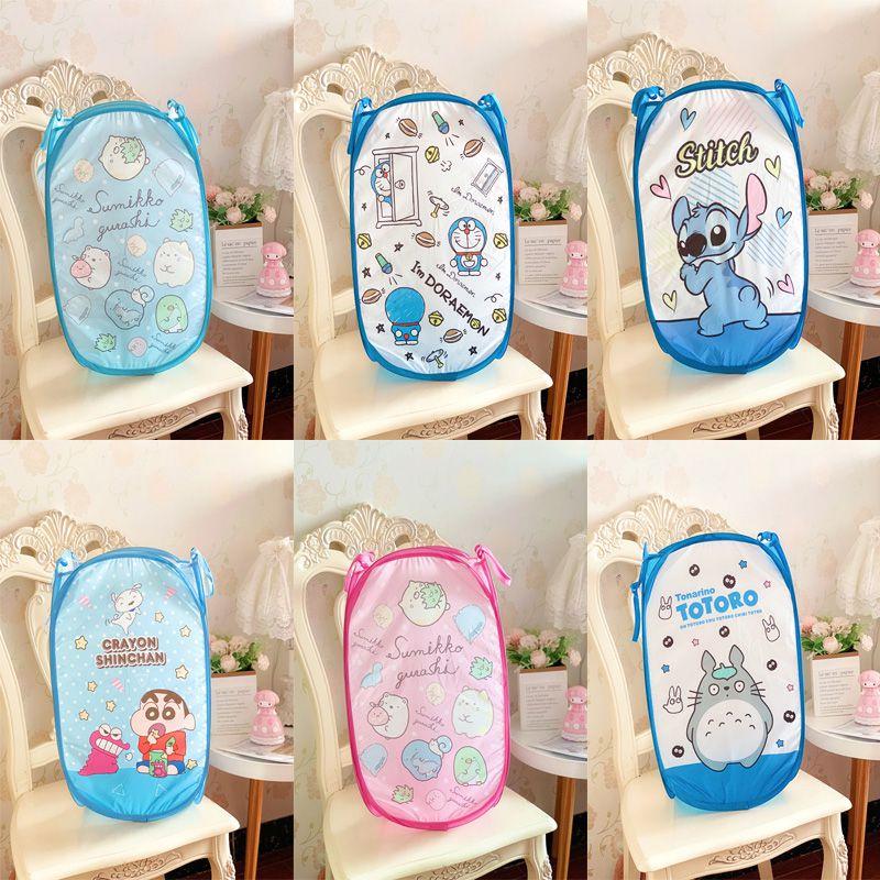 Cute Cartoon Patterned Stitch Sumikkogurashi Foldable Laundry Hamper For Easy Organization