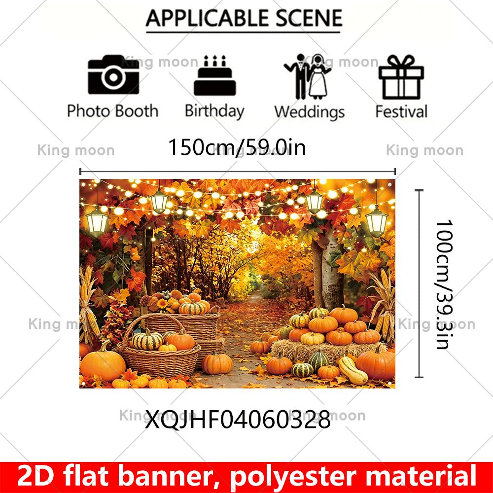 2D platte banner 1 stuk per verpakking. Herfst Thanksgiving oogst decoratie banner.zyc