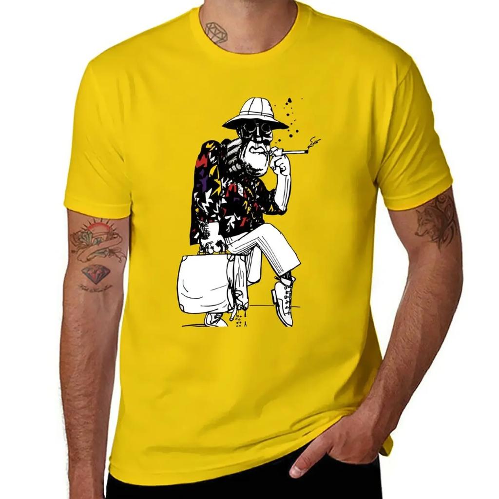 Fear and Loathing in Las Vegas Art T-Shirt summer tops hippie clothes sweat shirts, men