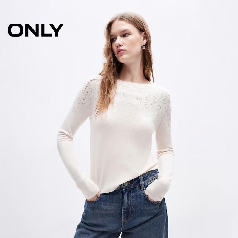 ONLY Women's Rhinestone Knit Sweater