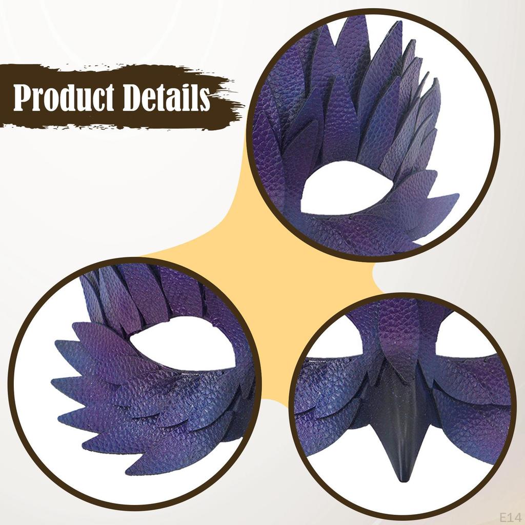 Ptasia Maskarada Regulowana Wygodna Nowość Cosplay Półtwarz na Występy Imprezy Halloweenowe