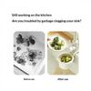 1Pc Detachable Kitchen Sink Hanging Draining Basket Food Waste Filter Easy Residue Pour Out for Home Cooking Use