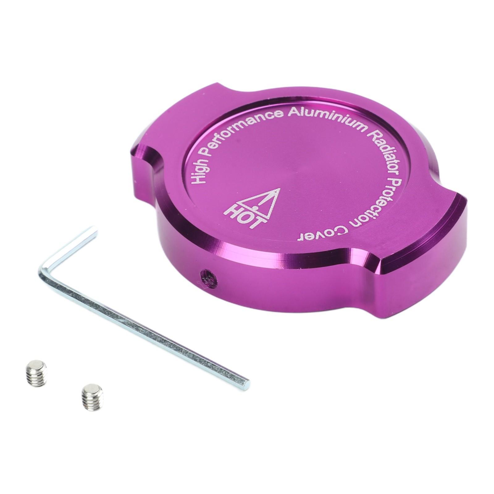 Custom Motorcycle Accessory Aluminum Alloy Cover Motorcycle Radiator Cap Purple