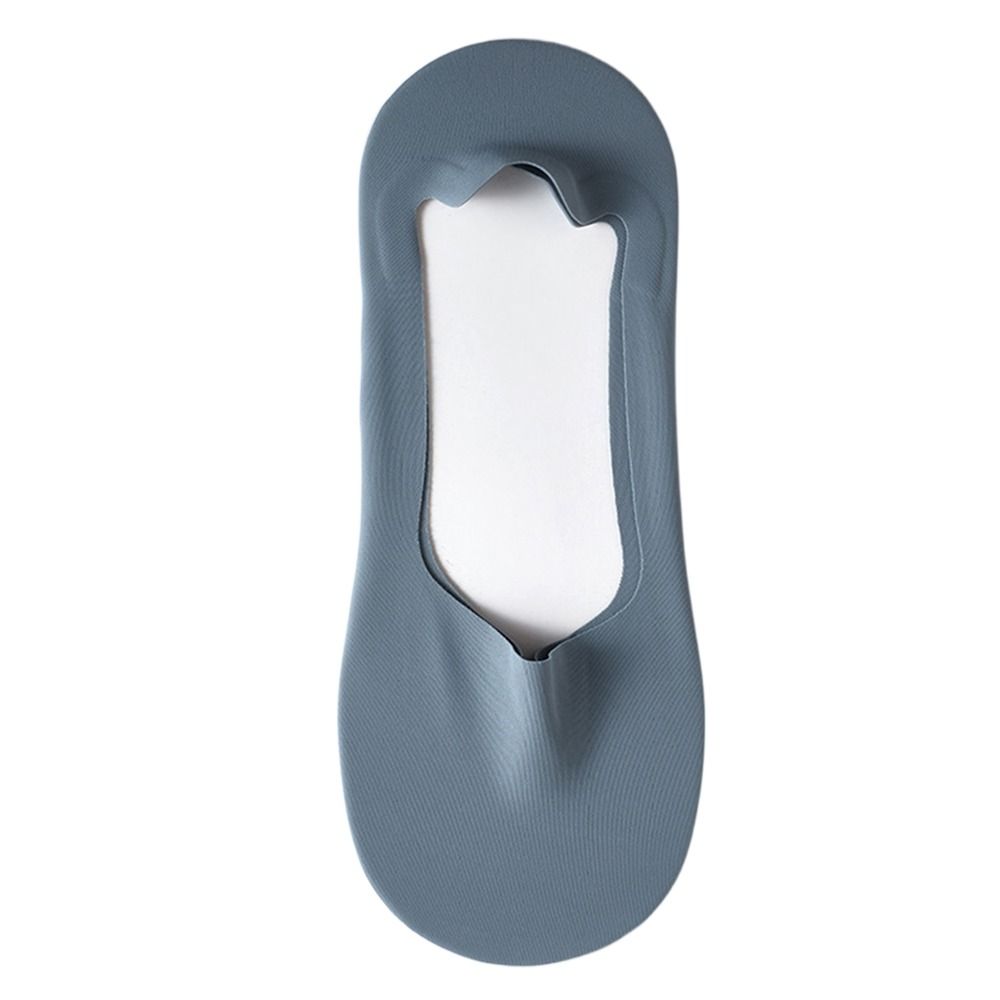 Thin Ice Silk Men Invisible Socks Slippers Breathable Seamless Silicone Anti-slip Socks Male Cotton Bottom Sox Summer