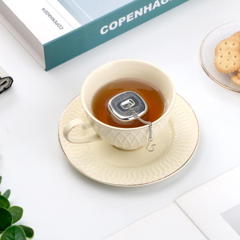 Stainless Steel Tea Infuser Ball Square Tea Leakage Filter Tea Ware Tea Filter Extra Fine Mesh Loose Tea Steeper Mesh Filter