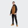 Timberland Logo Printed Casual Color Block Hooded Jacket Men Jackets Black Yellow A2BV4-P56
