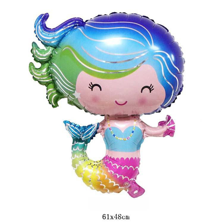 Birthday Party Set Mermaids Party Tableware Paper Cups Plate Latex Balloons Baby Shower Party Decor Kids Favors Party Supply