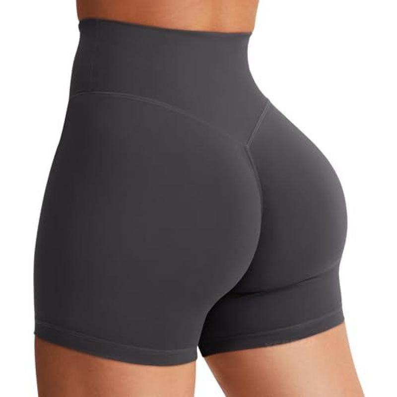 Hohe Taille Po-Hebende Schnelltrocknende Yoga-Shorts