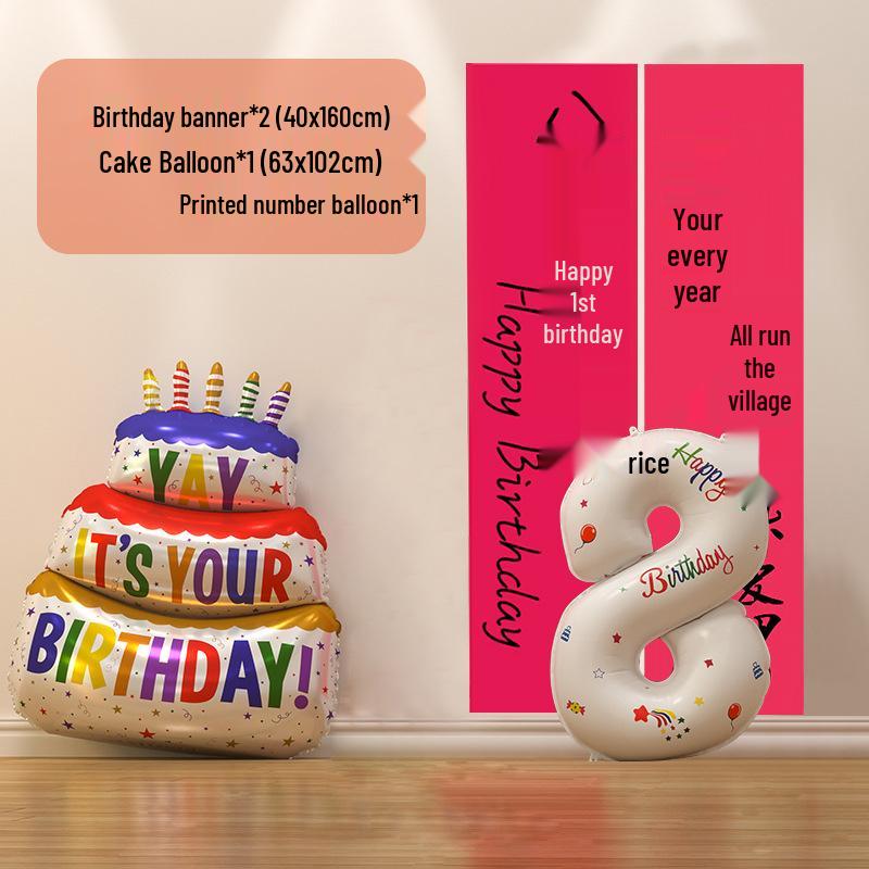 Colorful Thickened Spiral Twist Balloons for Baby's First Birthday Decoration